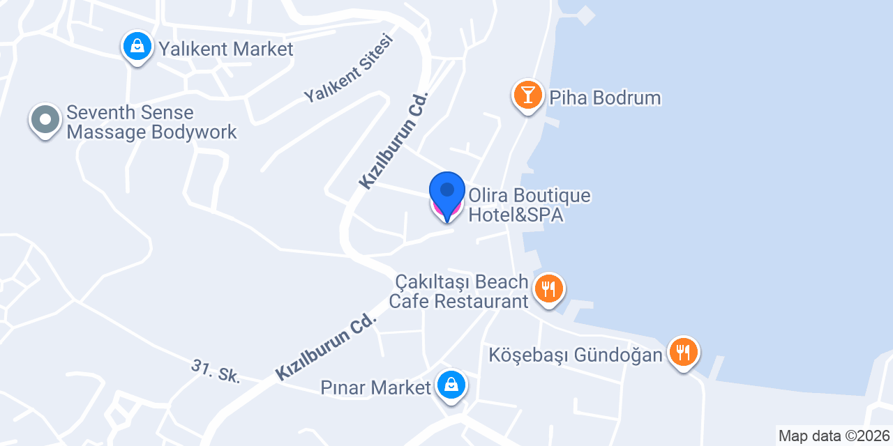 Olira Boutique Hotel&SPA konumu