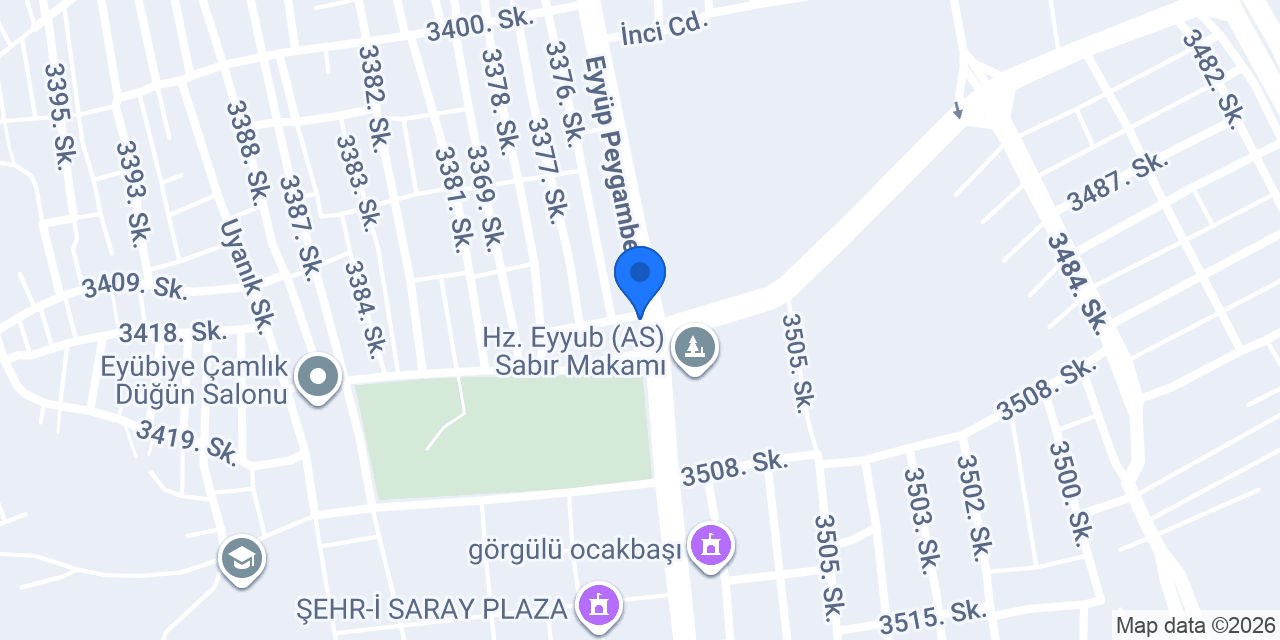 Şanlıurfa Damak Künefe Eyübiye konumu