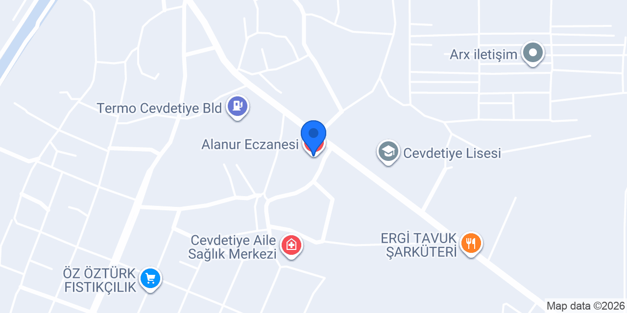 Alanur Eczanesi konumu