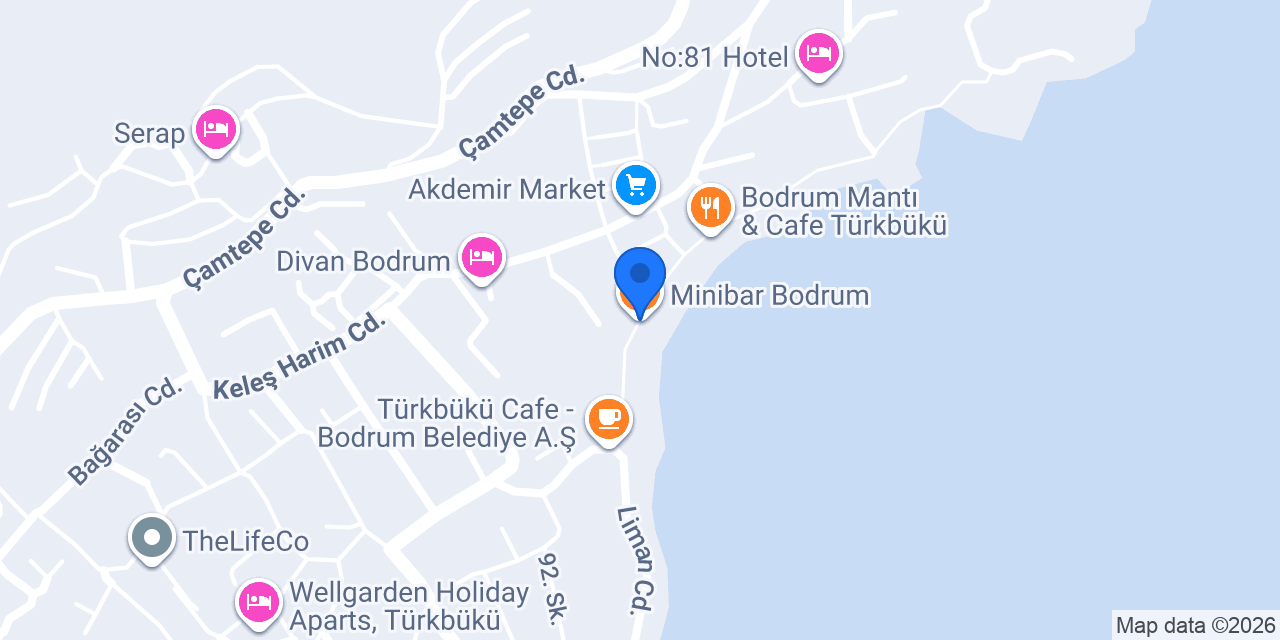 Minibar Bodrum konumu