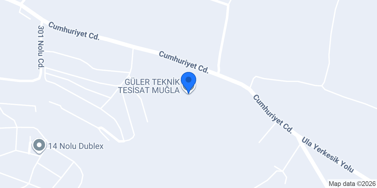 GÜLER TEKNİK TESİSAT MUĞLA konumu