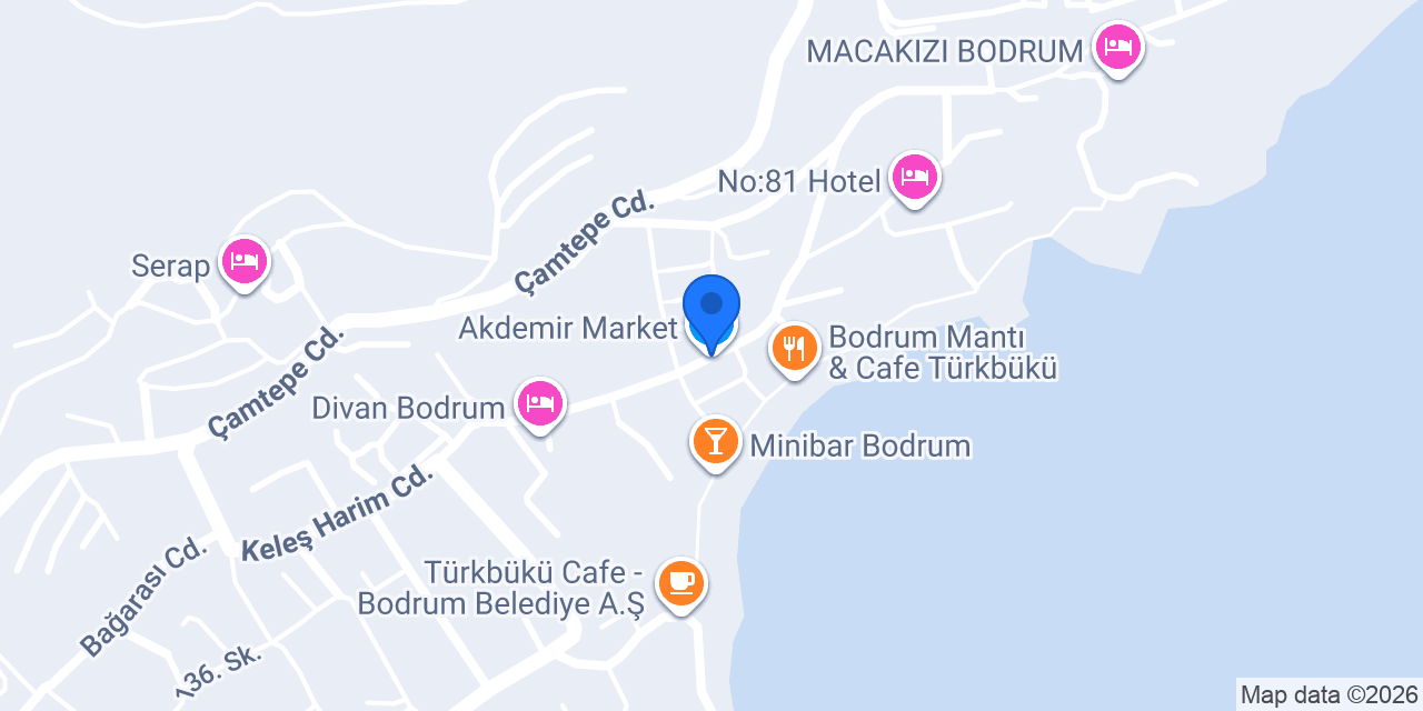 Akdemir Market konumu