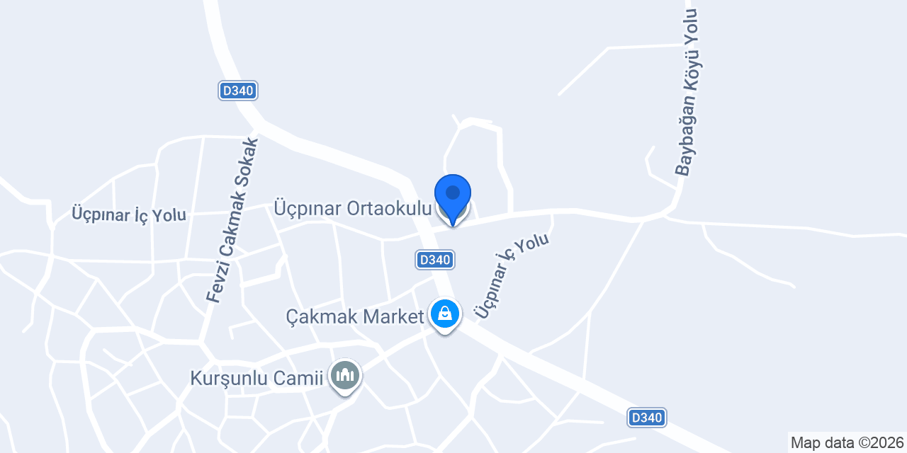 Üçpınar Ortaokulu konumu