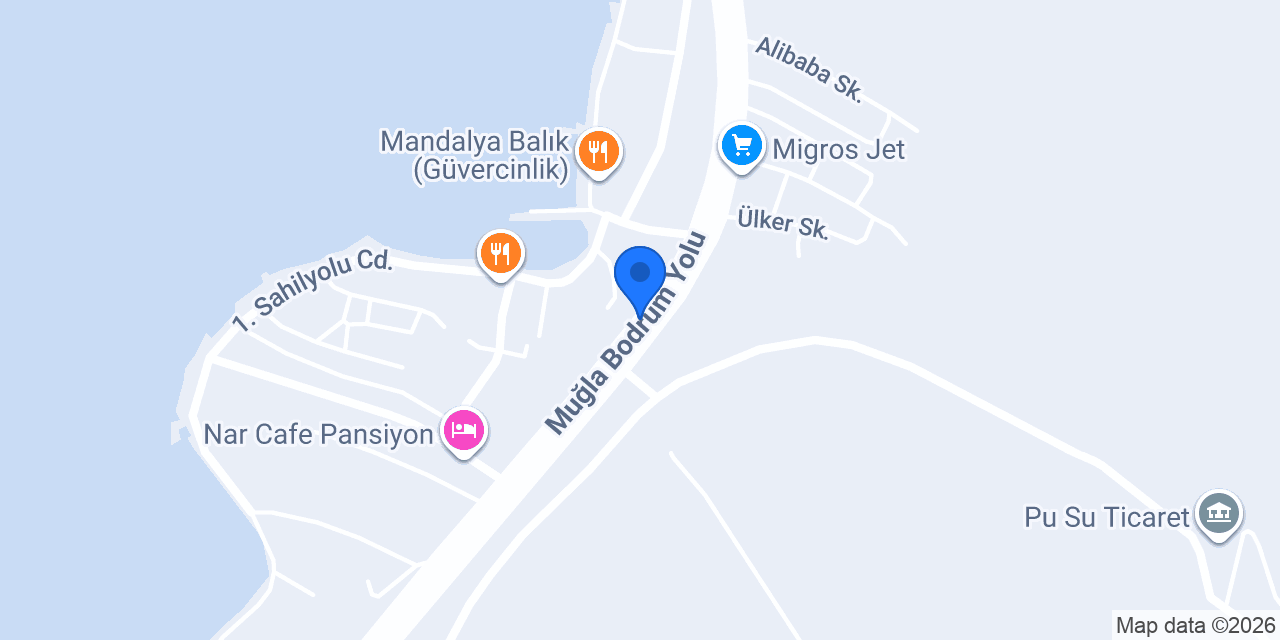 Bodrum İlçe Trafik Denetleme Şube Müdürlüğü konumu