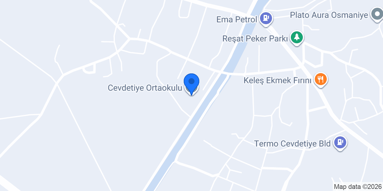 Cevdetiye Ortaokulu konumu