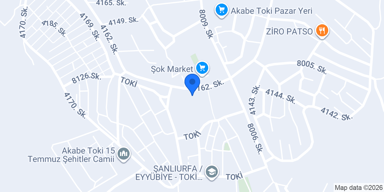 Şanlıurfa Ciğer Deryası konumu