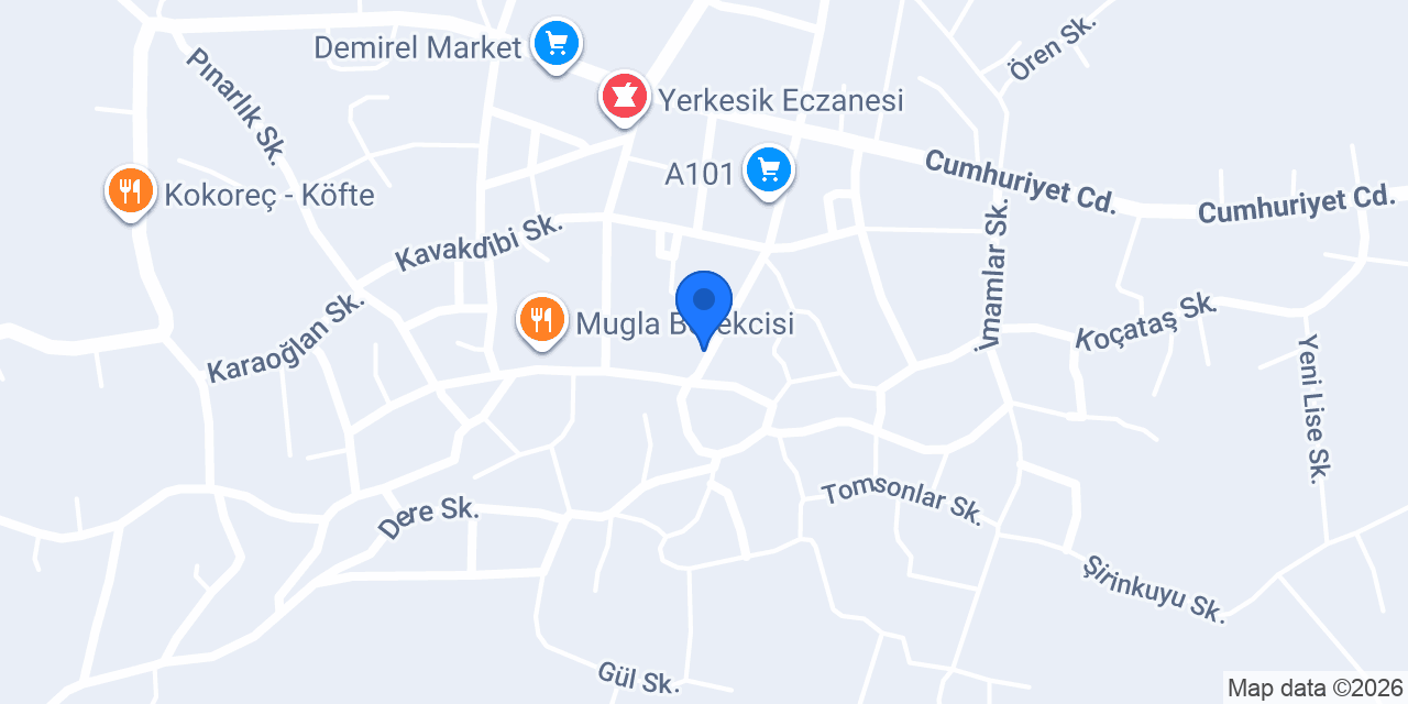 Menteşe Emlak konumu