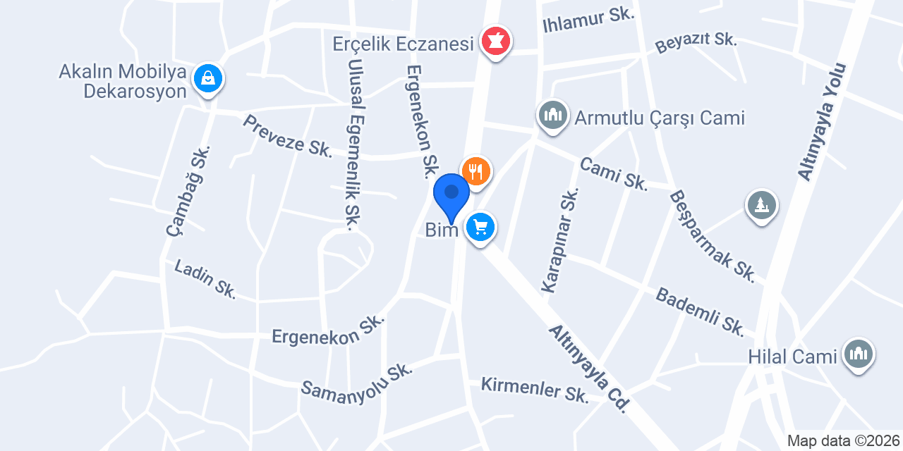 Arslan Av Bayii konumu