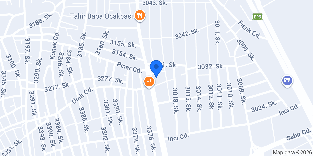 Urfa Yörem Baklavaları konumu
