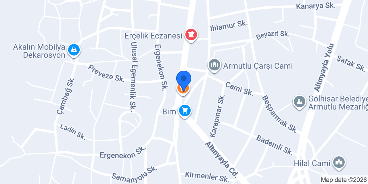 Rana Gümüş ve Tesbih Evi konumu