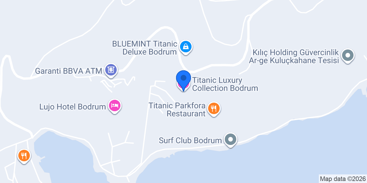Titanic Luxury Collection Bodrum konumu