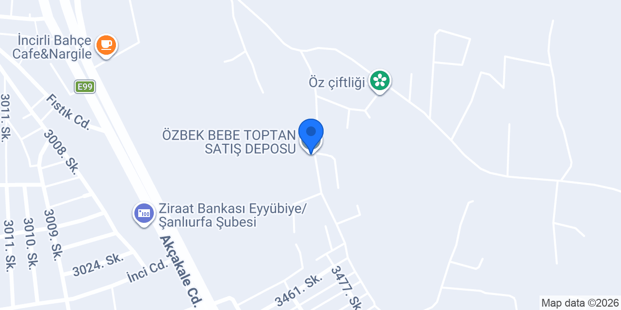 ÖZBEK BEBE TOPTAN SATIŞ DEPOSU konumu