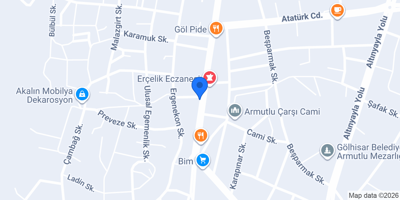 YAPBOZ PİZZA konumu