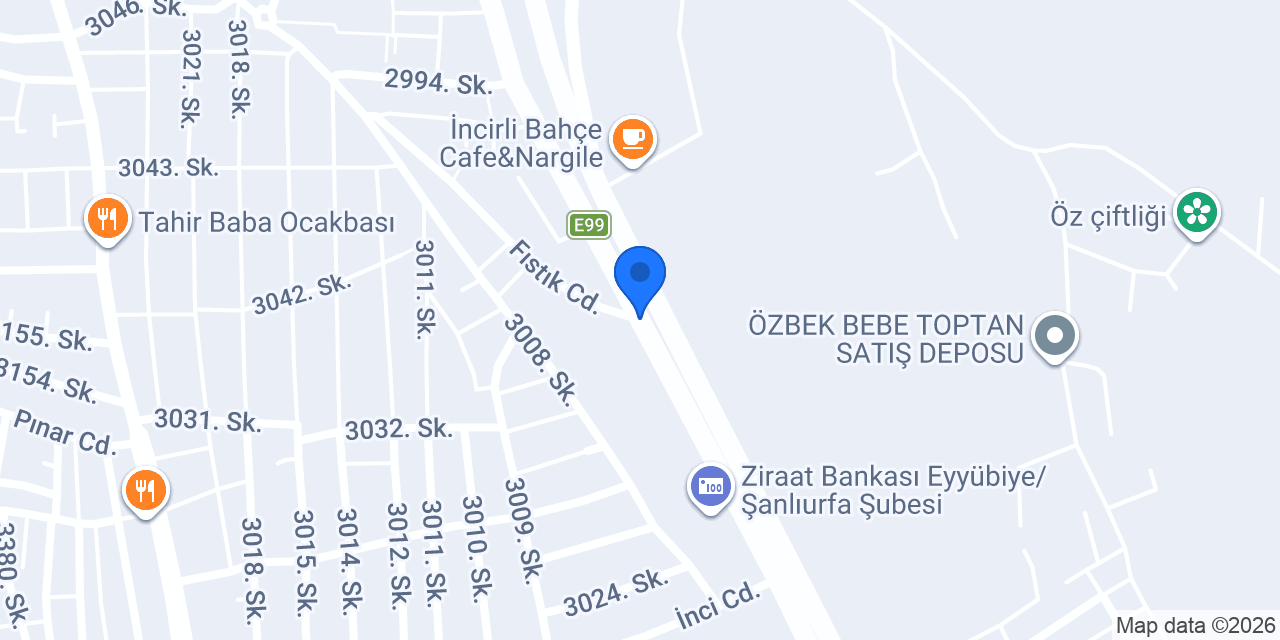 Şengül Seramik konumu