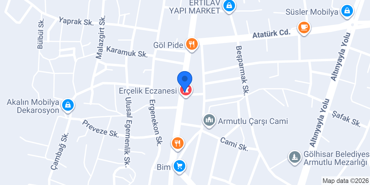 Viyana Mobilya konumu