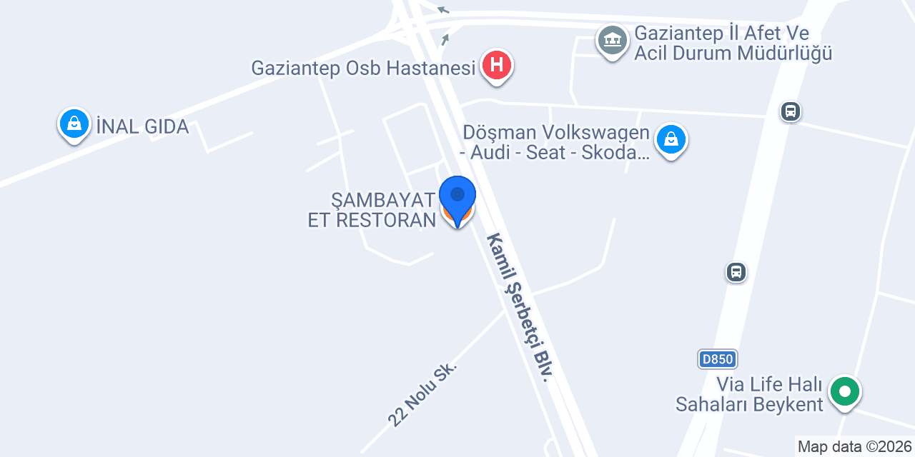 ŞAMBAYAT ET RESTORAN konumu