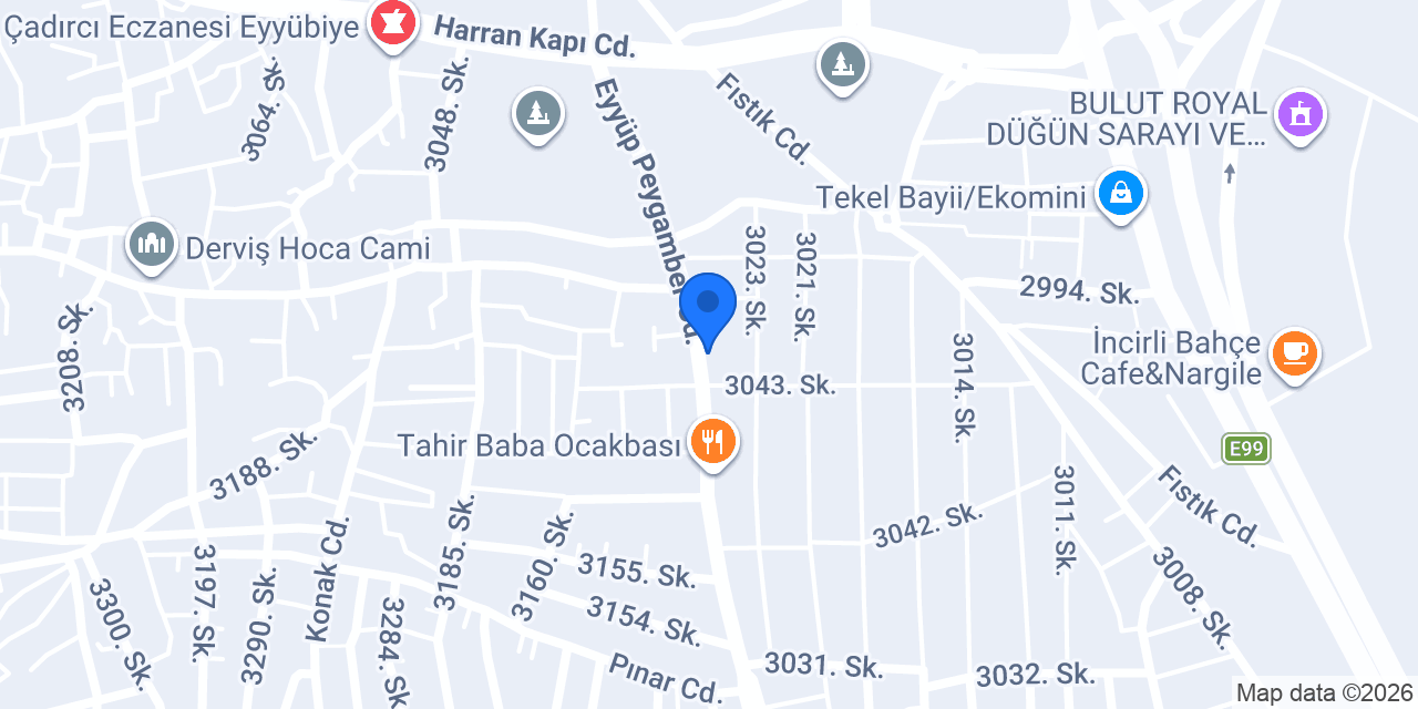 YENİ EDESSA KADAYIF konumu