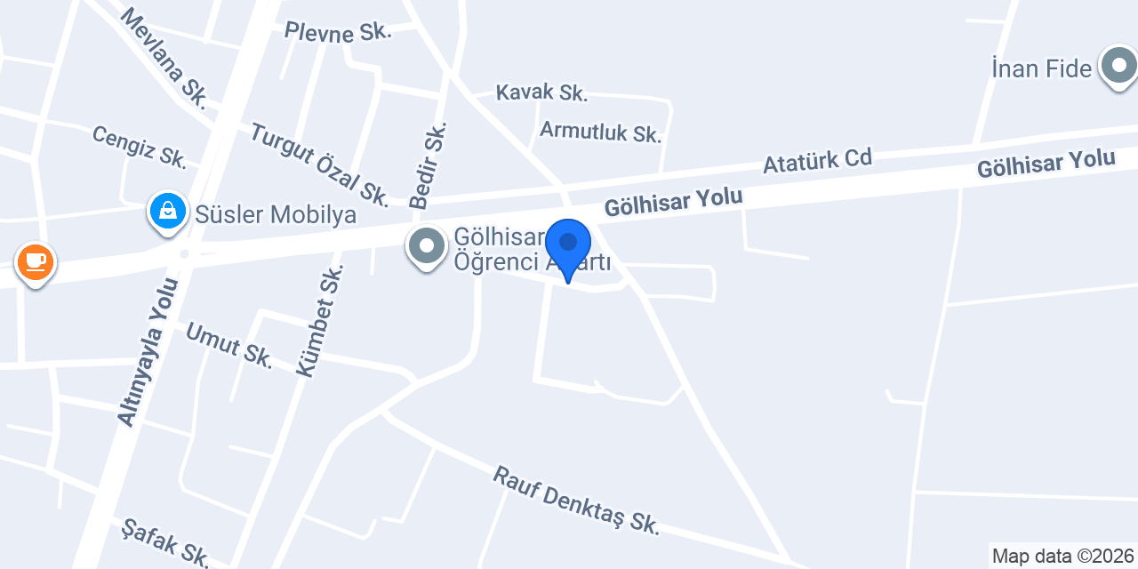 Gölhisar Risale-i Nur Medresesi konumu