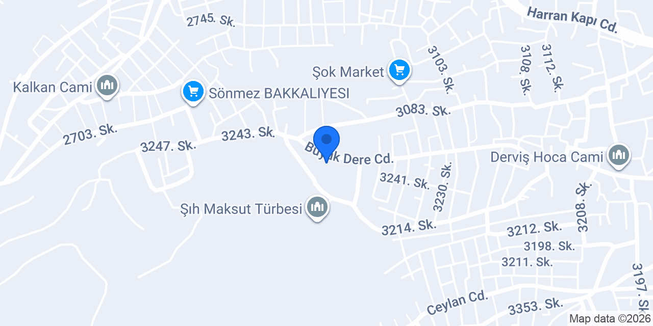Eyyübiye İlkokulu konumu