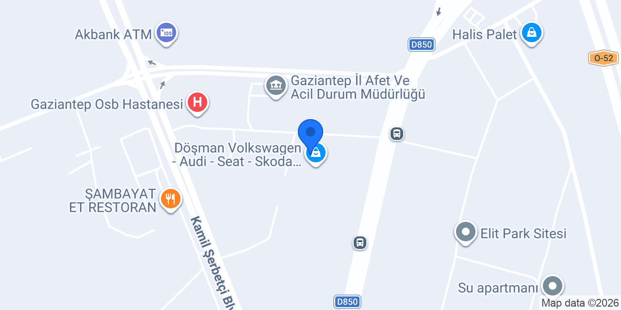 Audi - Döşman konumu