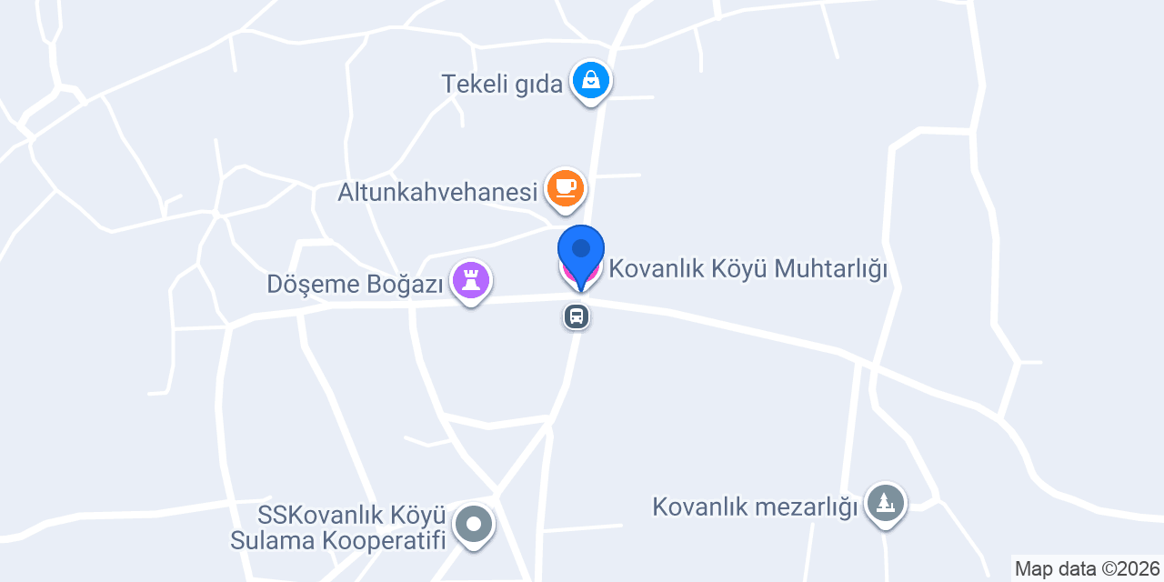 Kovanlık Köyü Muhtarlığı konumu
