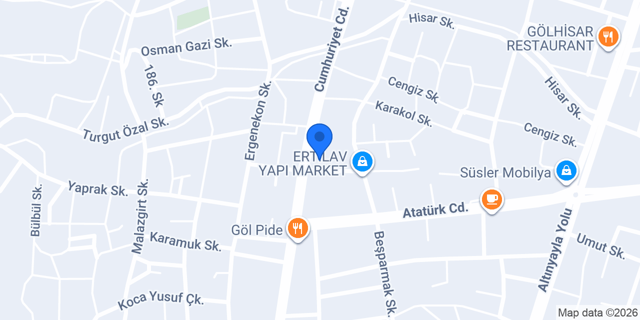 Kayacan Oto Galeri konumu