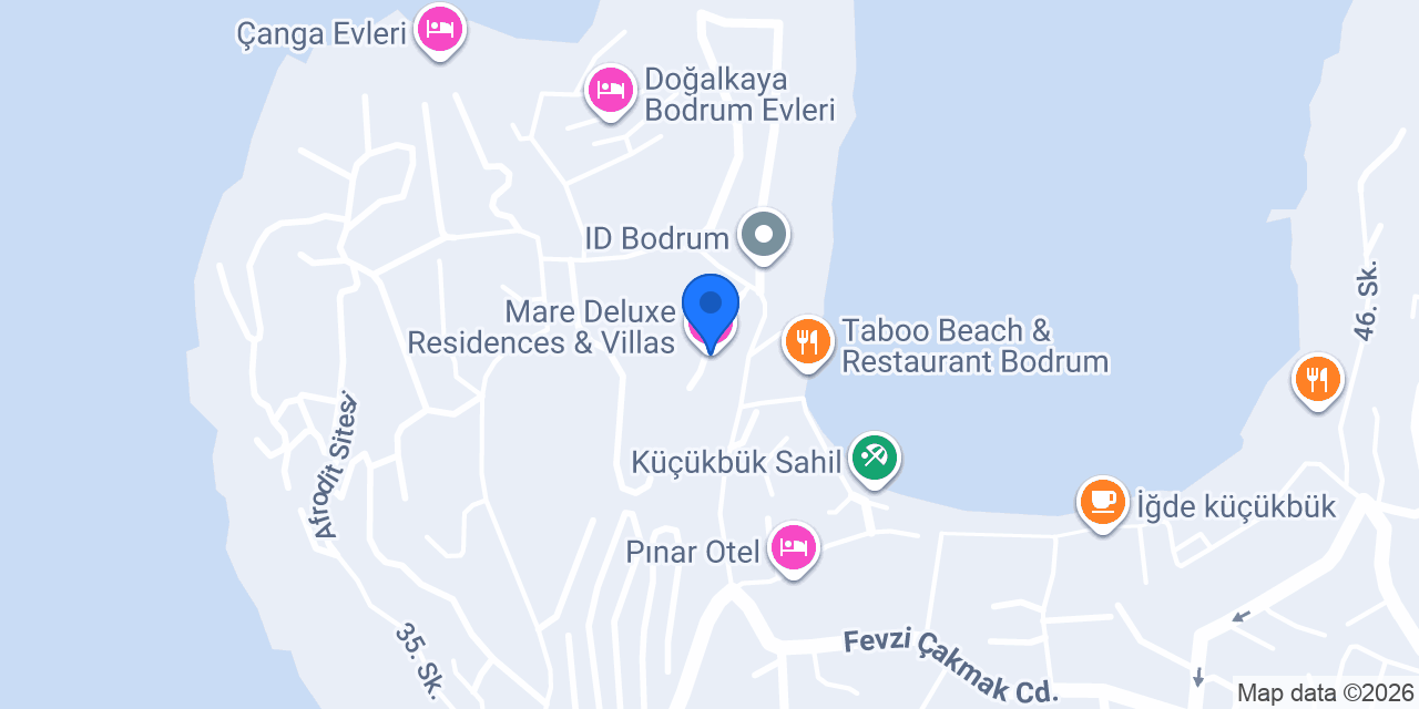 Mare Deluxe Residences & Villas konumu