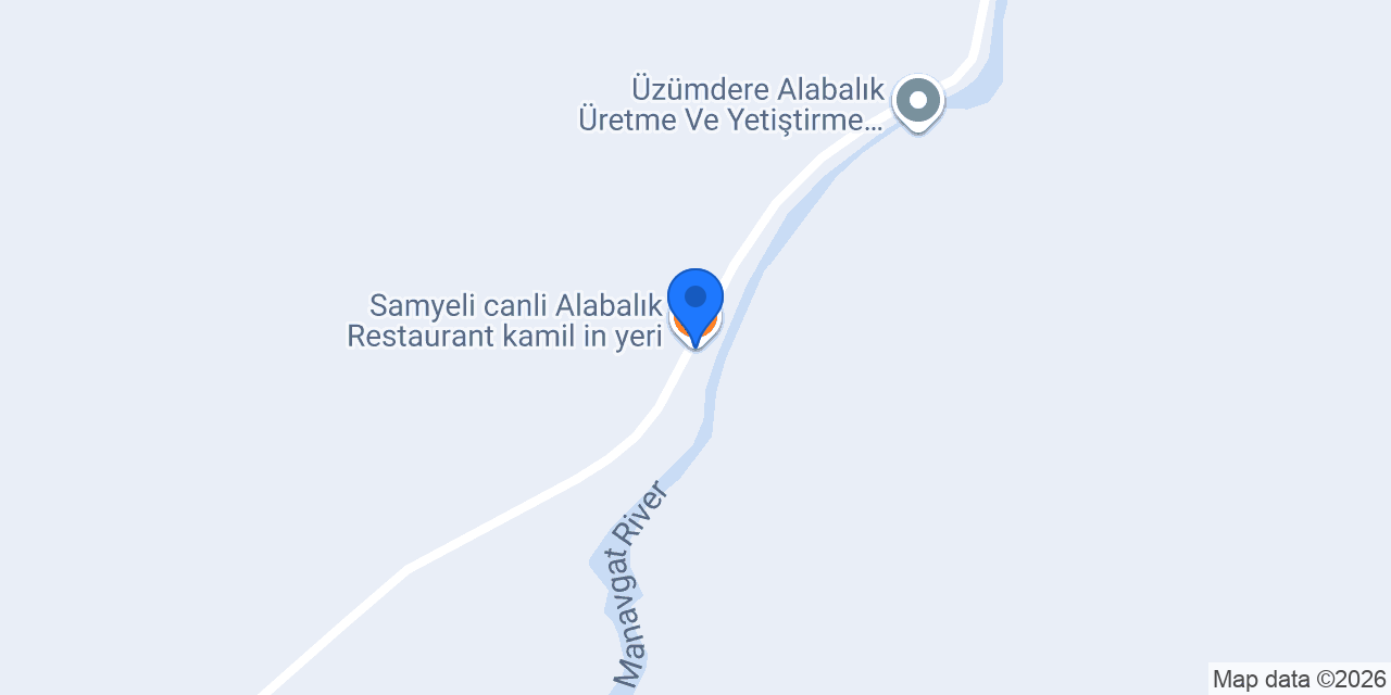 Samyeli canli Alabalık Restaurant kamil in yeri konumu