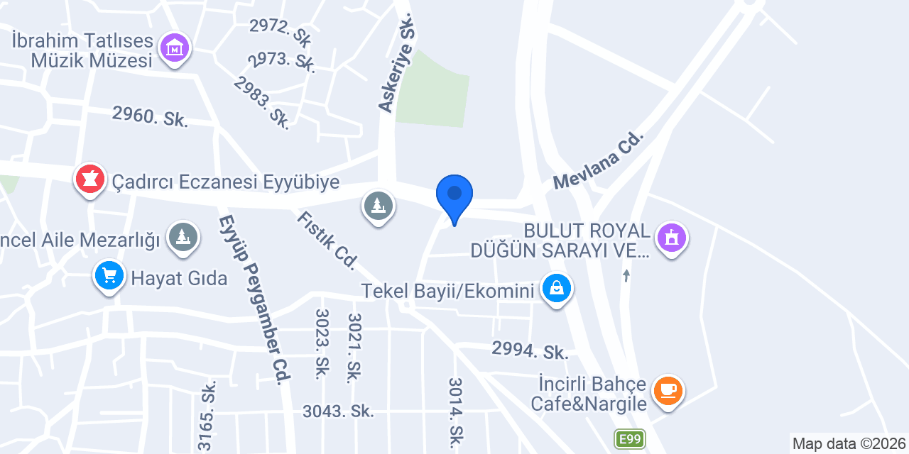 Eyyübiye Gençlik Merkezi konumu