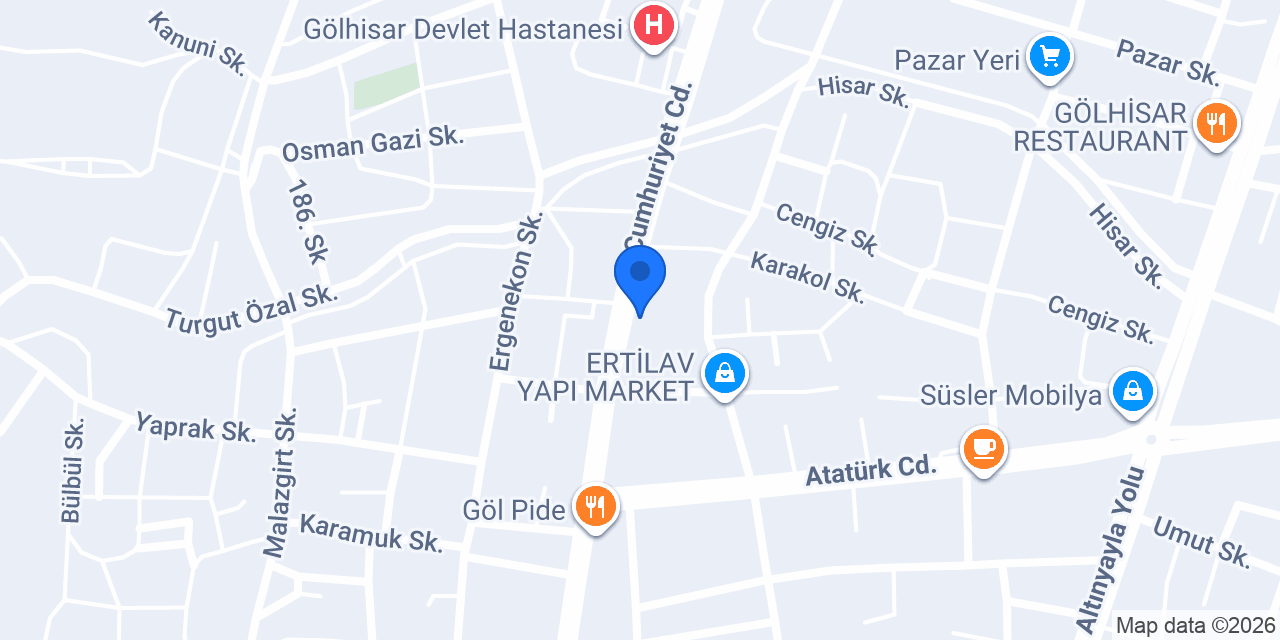 Gölhisar Noterliği konumu