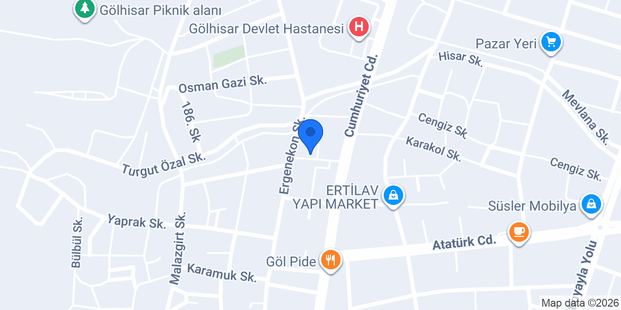 Gölhisar Şef Restaurant konumu