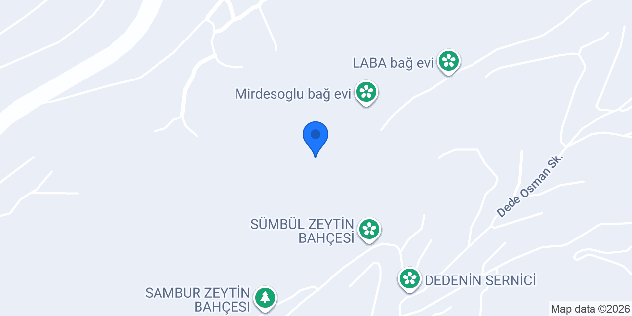 Aslan bağ evi konumu