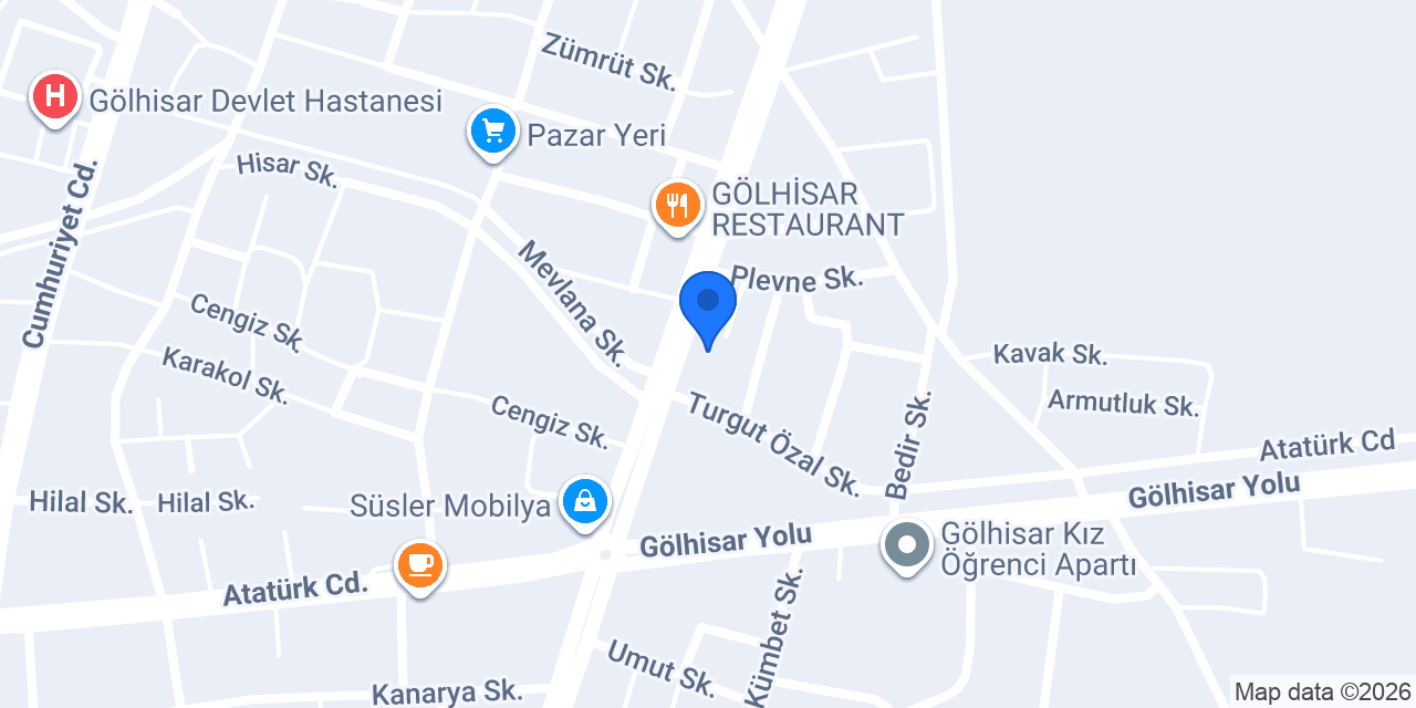 Akalın Mobilya konumu