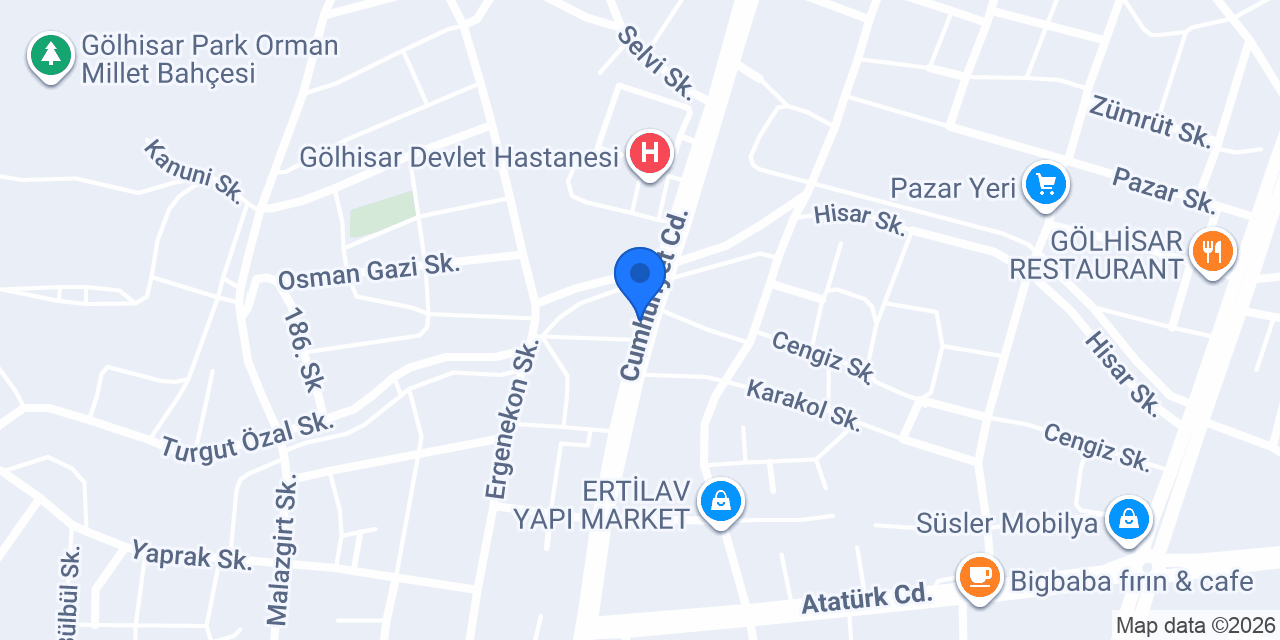 Şen kasap konumu