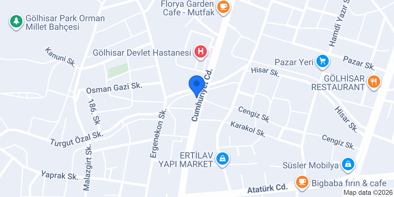 Oskar Pasta&Cafe konumu