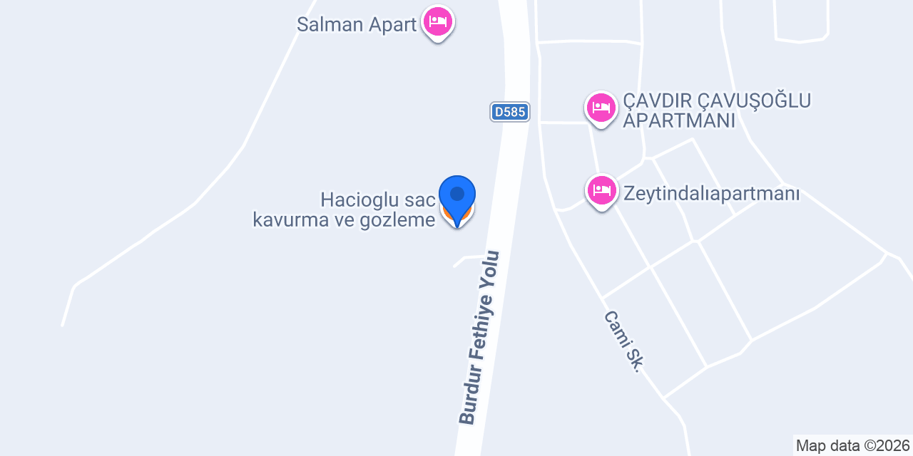 Hacioglu sac kavurma ve gozleme konumu