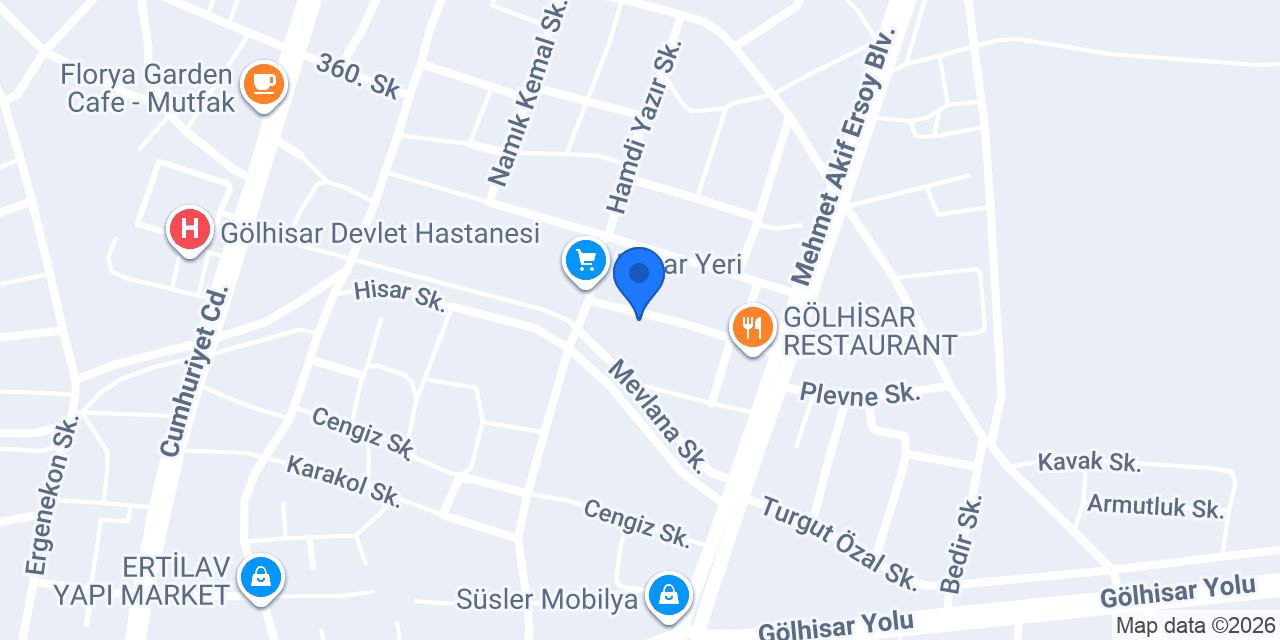 AUTO YALPI GÖLHİSAR konumu