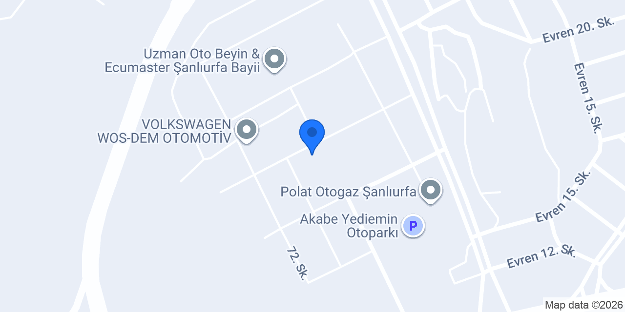 Su oto yıkama konumu