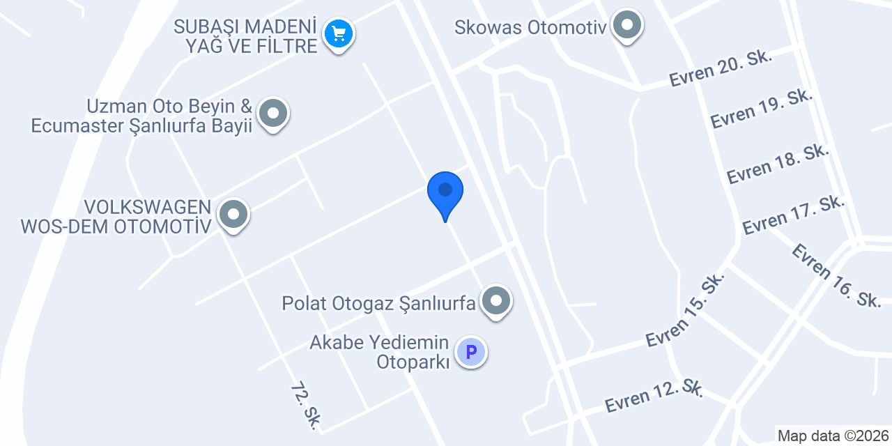 Vostek Otomotiv konumu