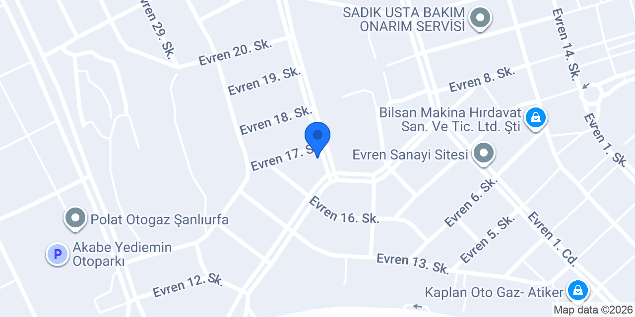 AYDINLAR YEDEK PARÇA konumu