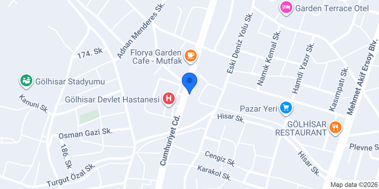 Merkez Eczanesi konumu