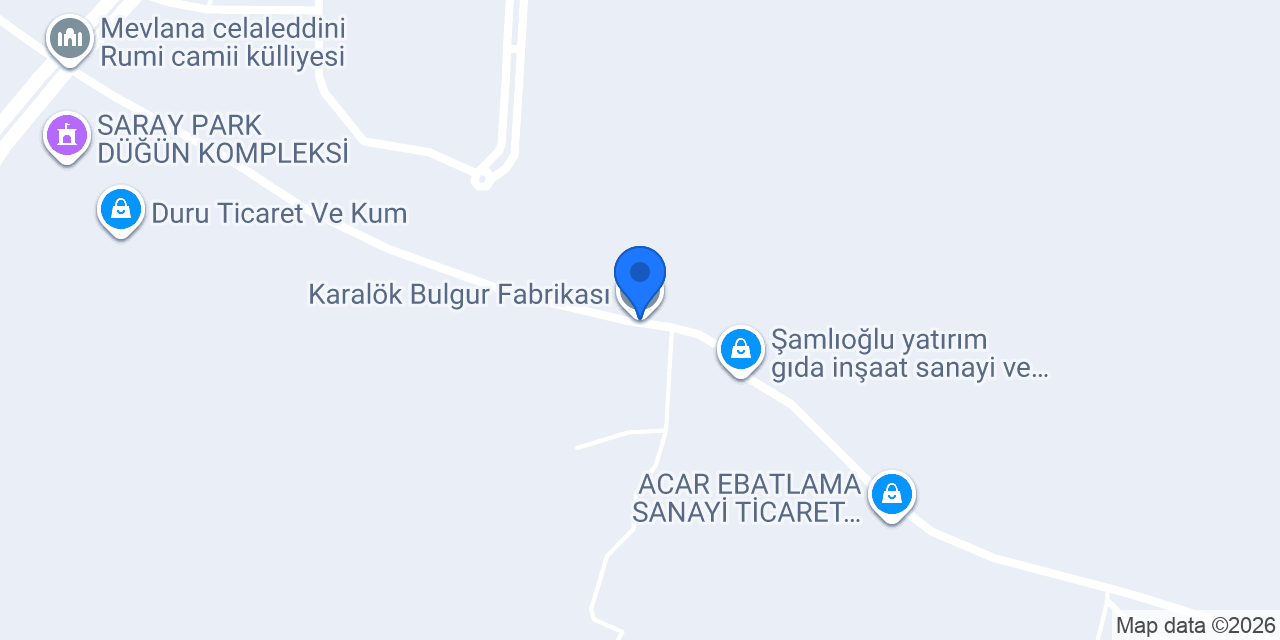 Karalök Bulgur Fabrikası konumu