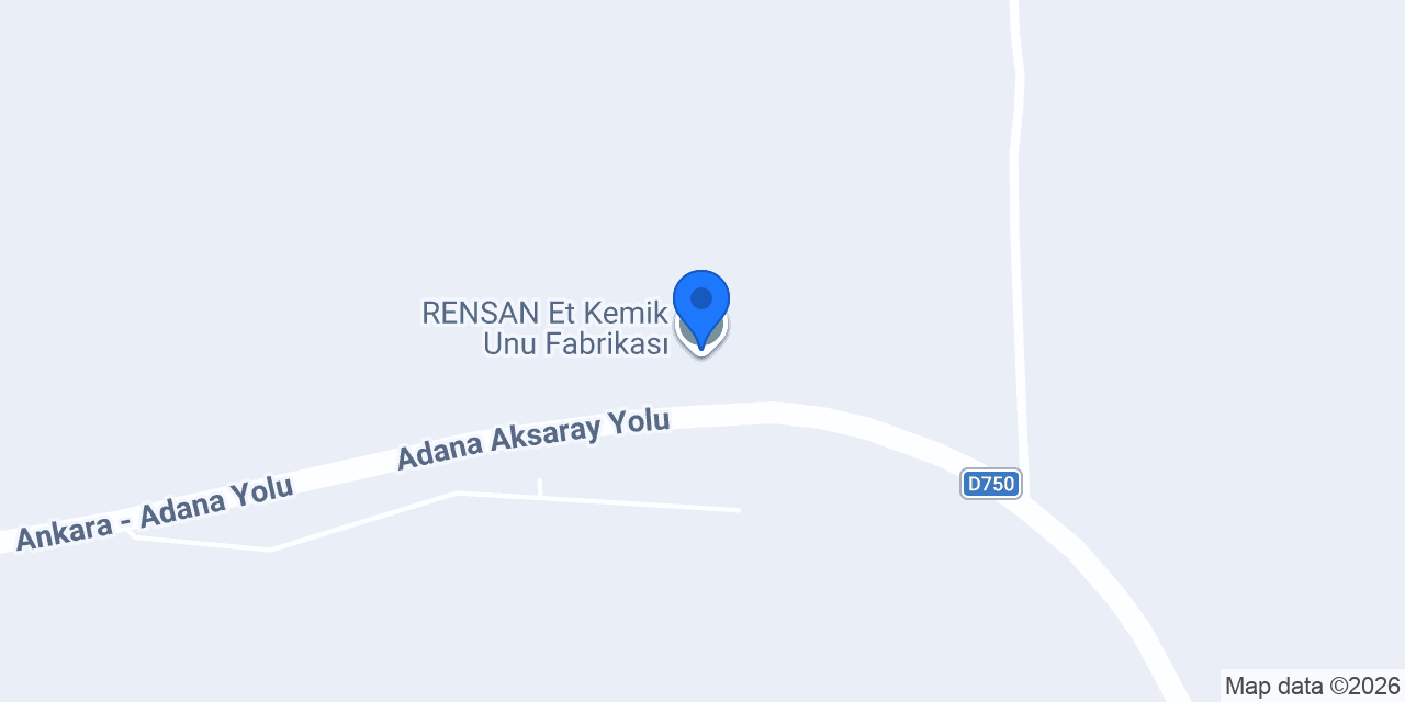 RENSAN Et Kemik Unu Fabrikası konumu