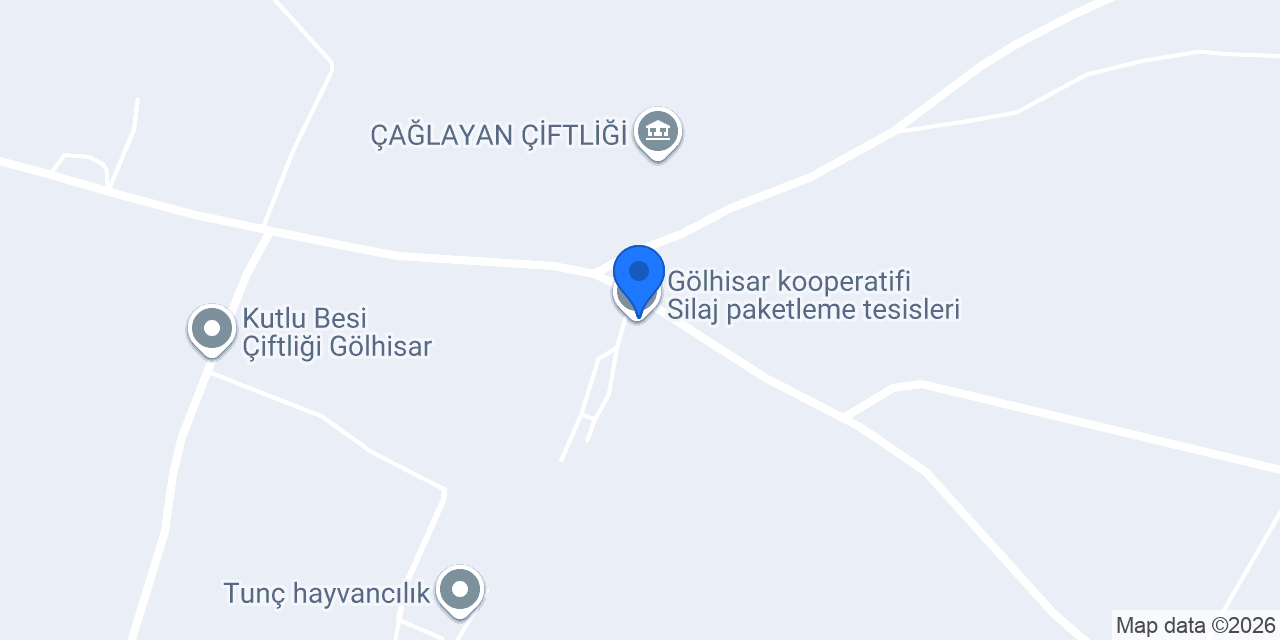 Gölhisar kooperatifi Silaj paketleme tesisleri konumu