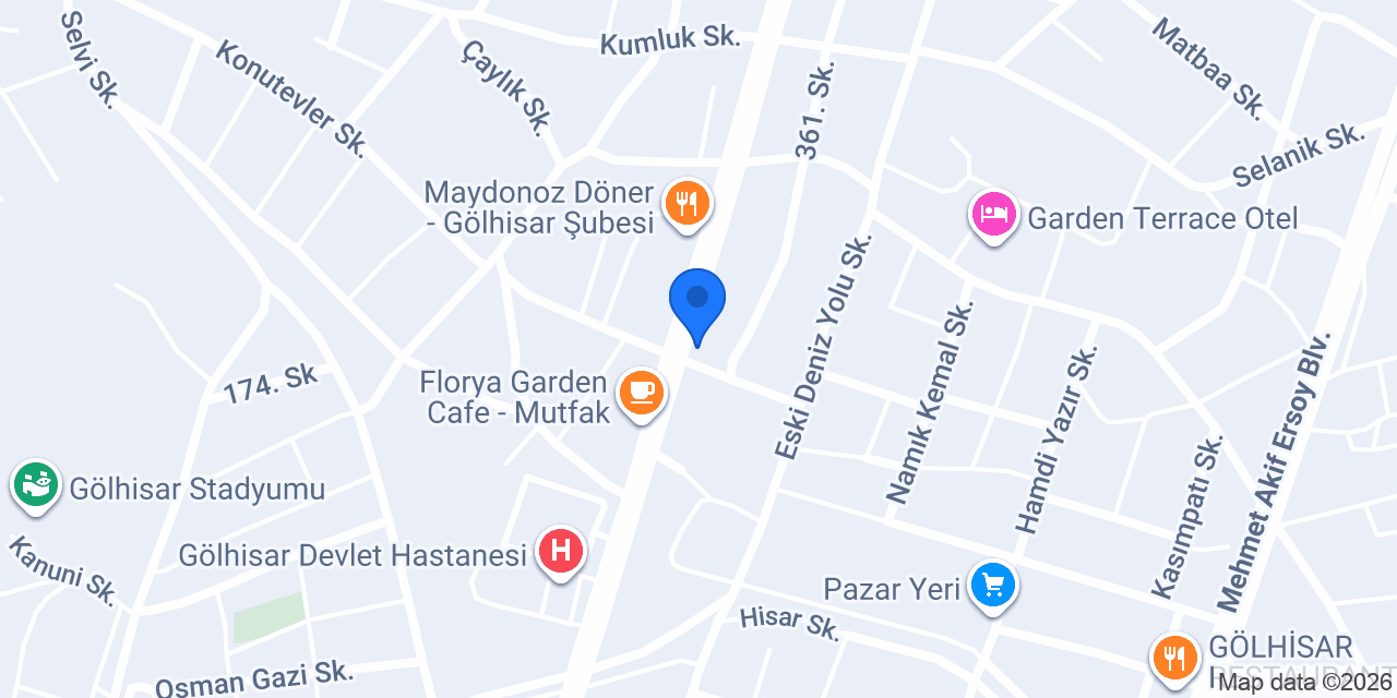 Hilal Kitap Kırtasiye konumu