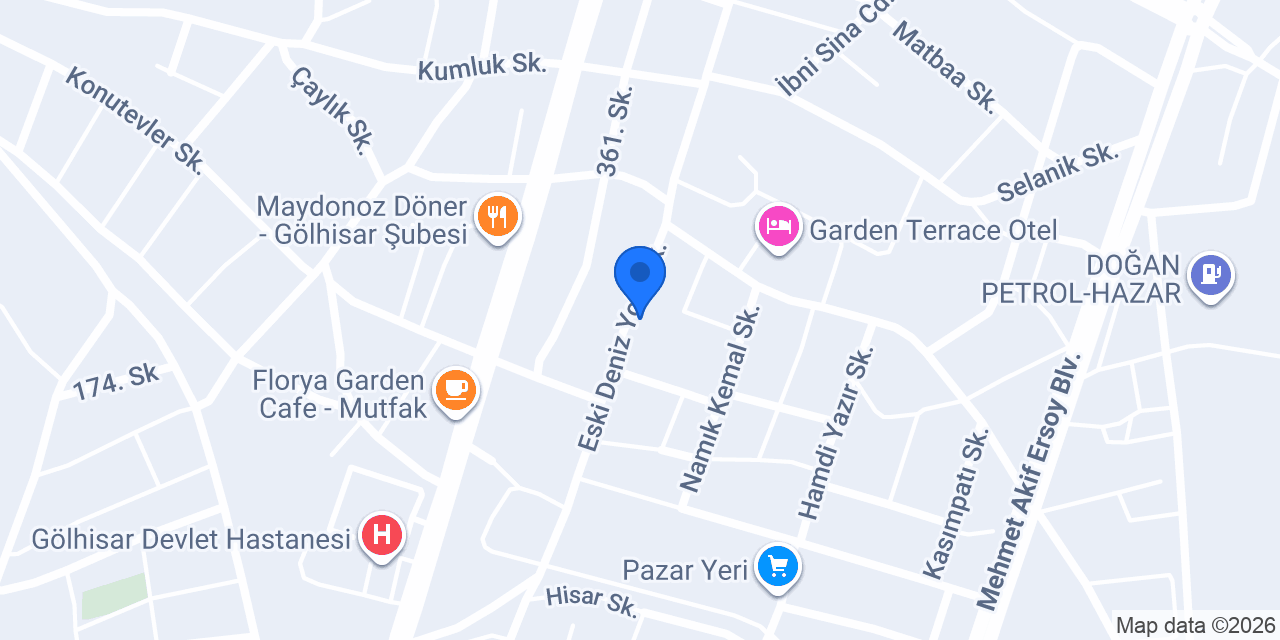 Gölhisar Mobilya konumu