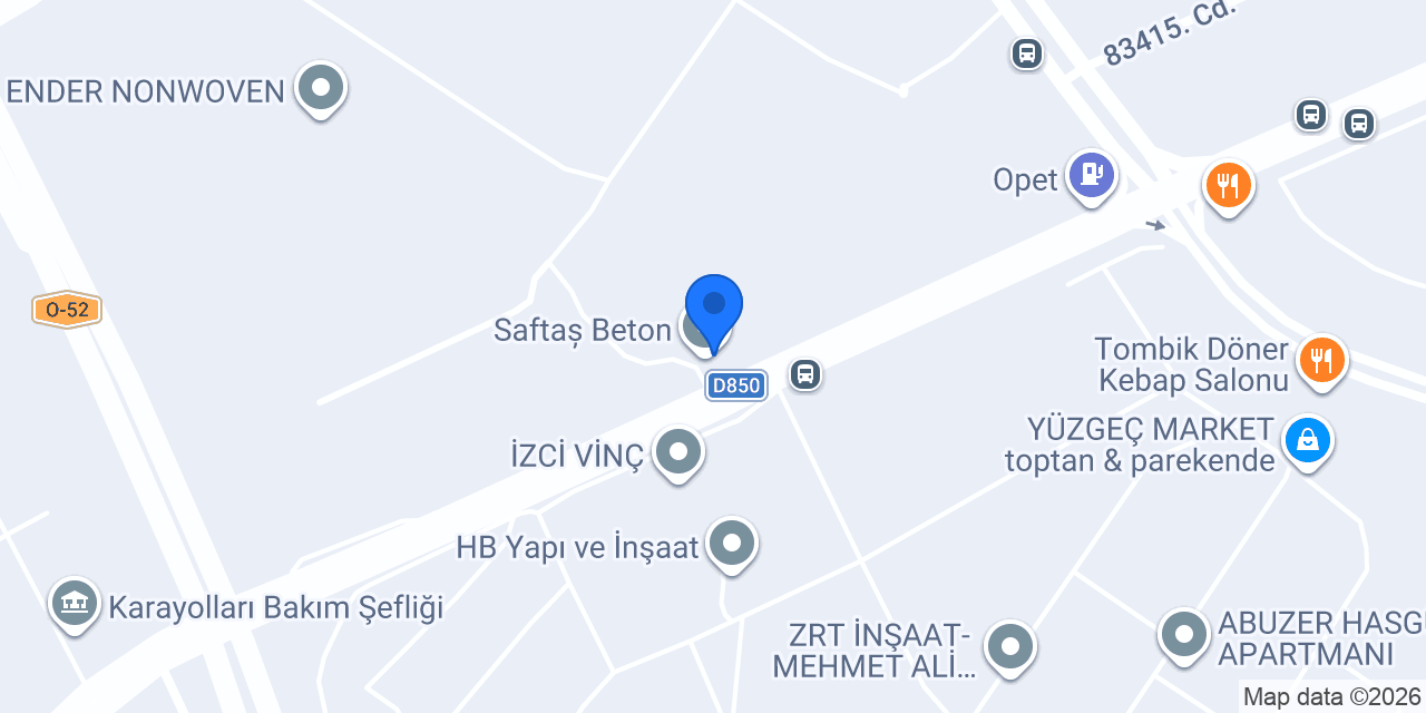 Saftaș Beton konumu