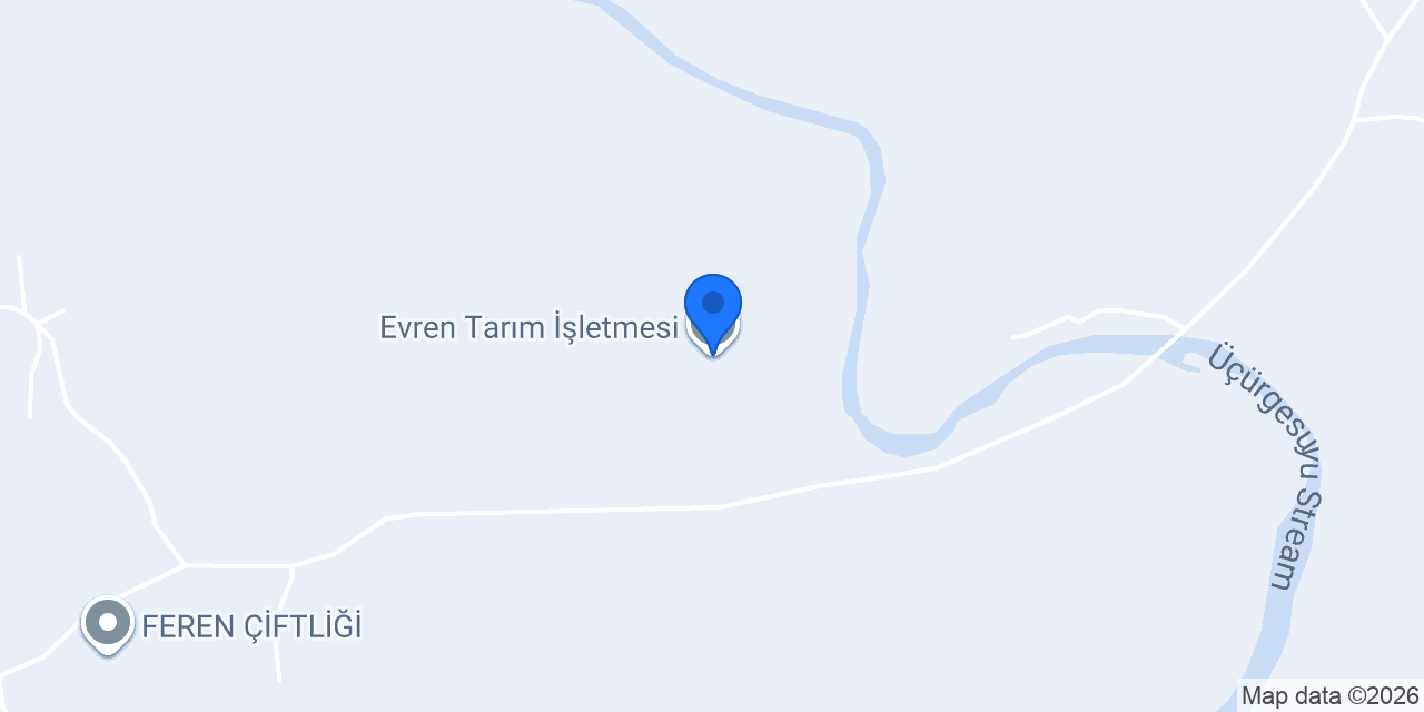 Evren Tarım İşletmesi konumu