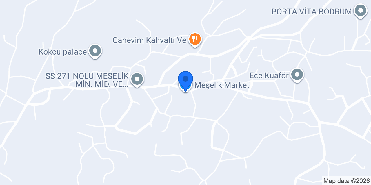 Meşelik Market konumu