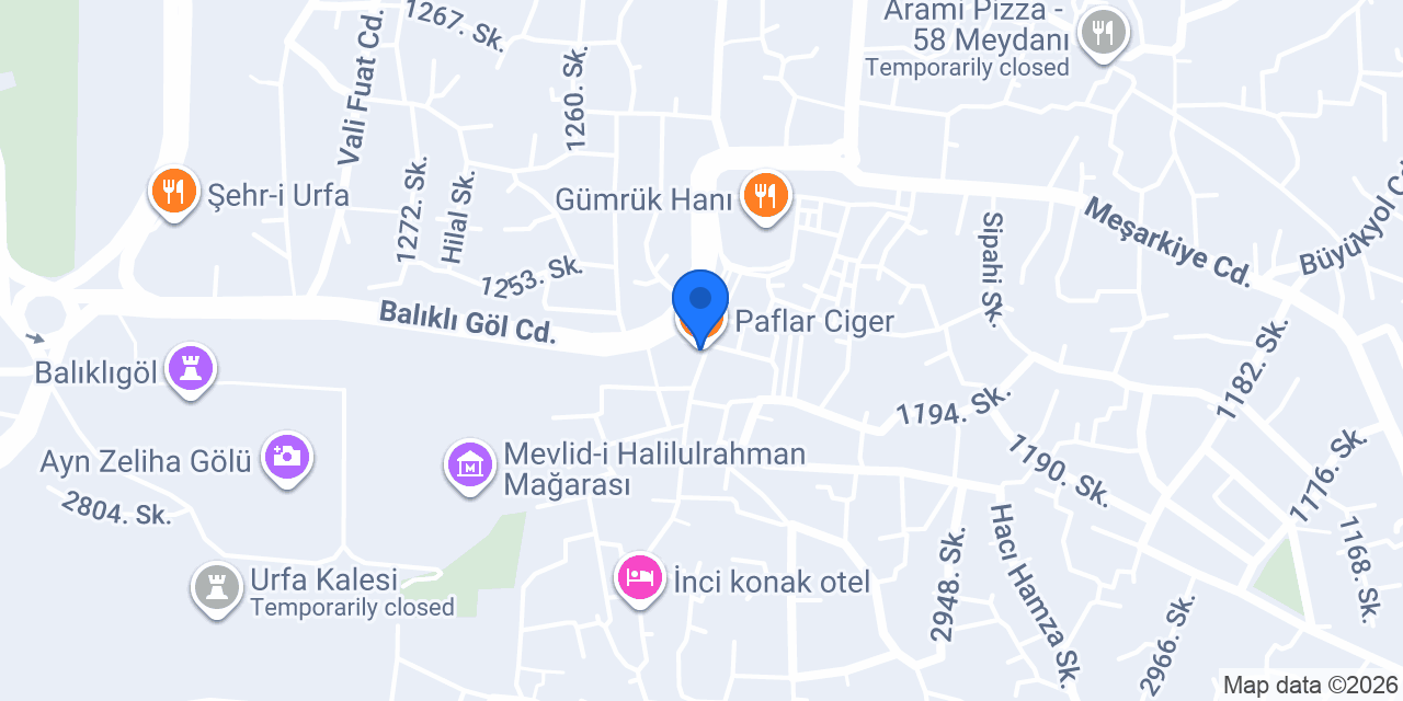 Paflar Ciger konumu